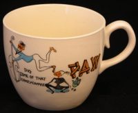 Paw DIG SOME OF THAT CRAZY COFFEE Coffee Mug Japan 60's